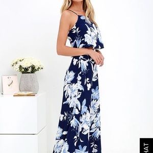 Blue floral 2 piece set